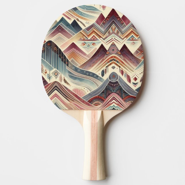 Färggranna kanjoner pingisracket (Framsidan)