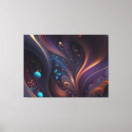 Färggranskar av Paint Lila Black Canvas Art