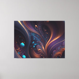 Färggranskar av Paint Lila Black Canvas Art