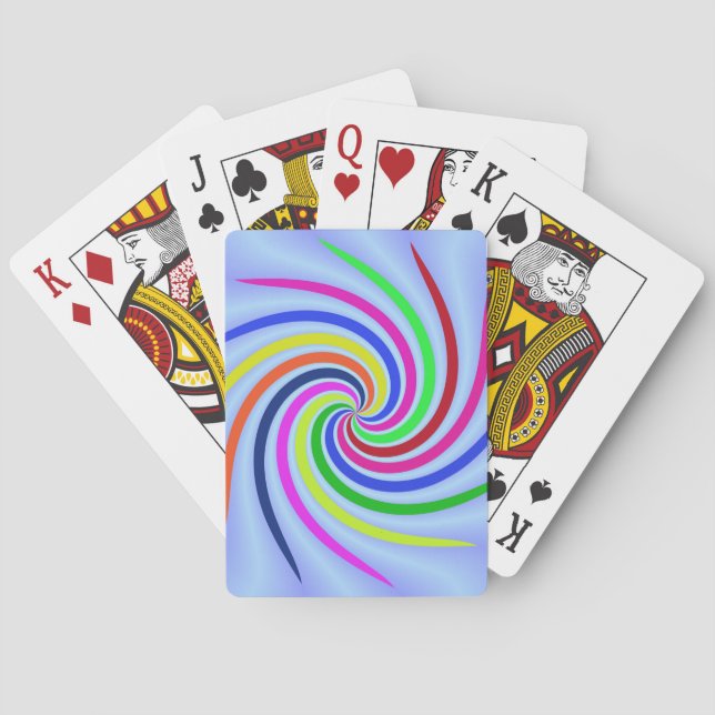 Färggranulat Spel Kort (Baksidan)
