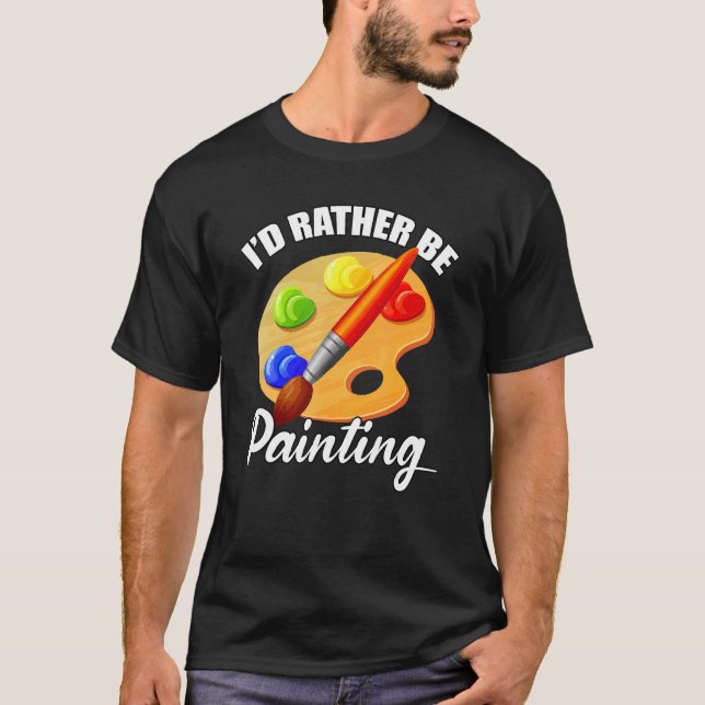 Färggrapperst.. Jag skulle hellre måla färglös Pal T Shirt (Framsida)