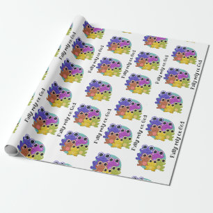 Färggrodd Anpassningsbar Frog Presentpapper