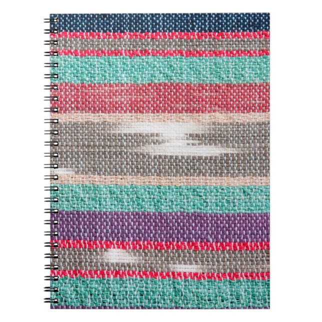 Färggrov Fabric Struktur, Mönster, Background Anteckningsbok (Framsidan)