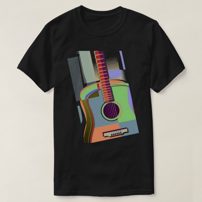 Färgguitar T-Shirt (Design framsida)