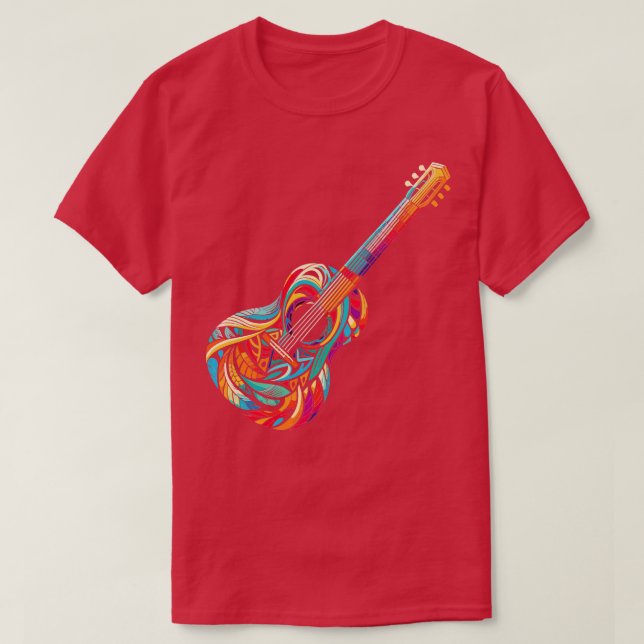 Färgguitar T Shirt (Design framsida)