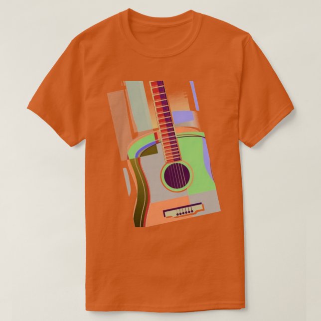 Färgguitar T-Shirt (Design framsida)