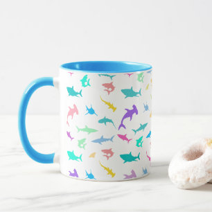 Färghaj under Sea School Party Mugg