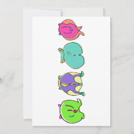 Färghamsterknapp Julkort