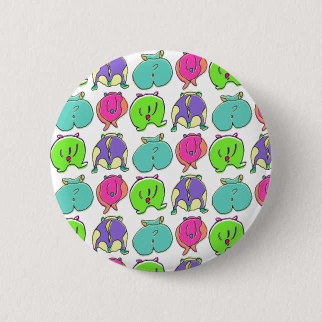 Färghamsterknapp Mönster Knapp (Framsida)