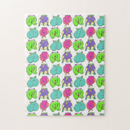 Färghamsterknapp Mönster Pussel