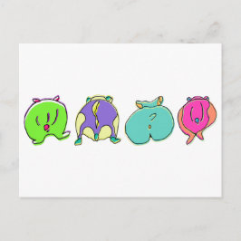 Färghamsterknapp Vykort