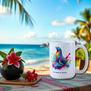 Färghav Lejona Stänk Kaffemugg