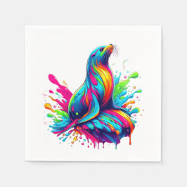 Färghav Lejona Stänk Pappersservett