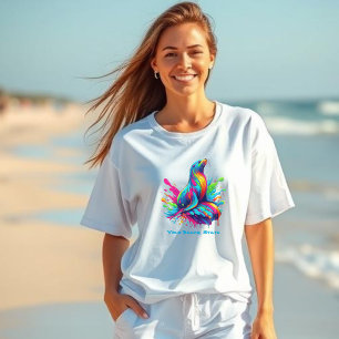 Färghav Lejona Stänk T Shirt