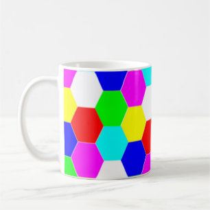 FÄRGHEXAGONER KAFFEMUGG