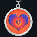 FÄRGHJÄRTAT SILVERPLÄTERAT HALSBAND<br><div class="desc">Färgstarka och livfulla hjärtan</div>