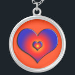 FÄRGHJÄRTAT SILVERPLÄTERAT HALSBAND<br><div class="desc">Färgstarka och livfulla hjärtan</div>