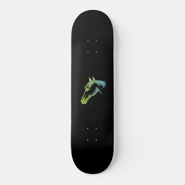 FÄRGHORSHÄRHUVUD MINI SKATEBOARD BRÄDA 18,5 CM (Framsida)