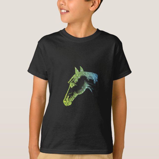 FÄRGHORSHÄRHUVUD T SHIRT (Framsida)