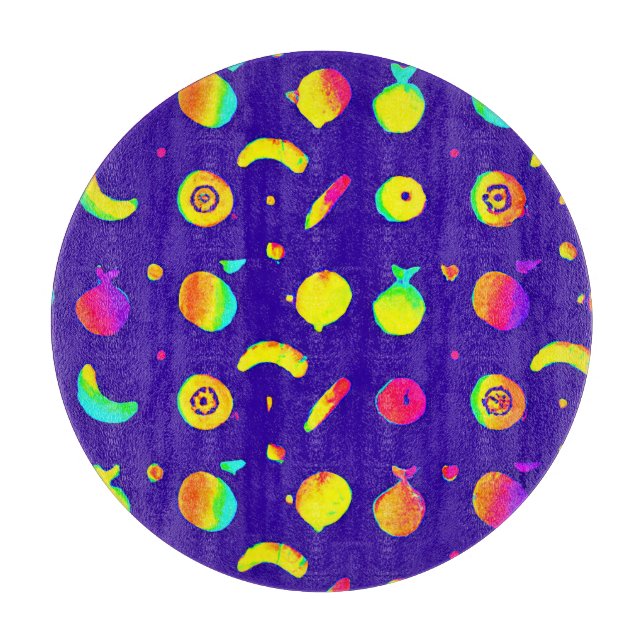 Färgig tropisk neon Fruit Mönster (Framsidan)