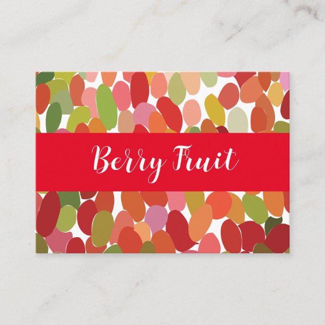 Färgiga bär Fruit Visitkort (Framsida)