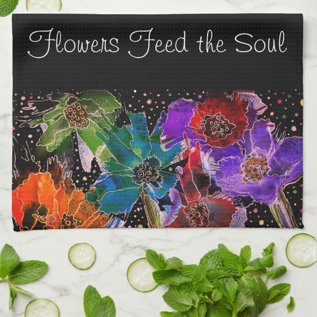 Färgiga diskettdisketter 1/2-köldställ kökshandduk (Vikta)