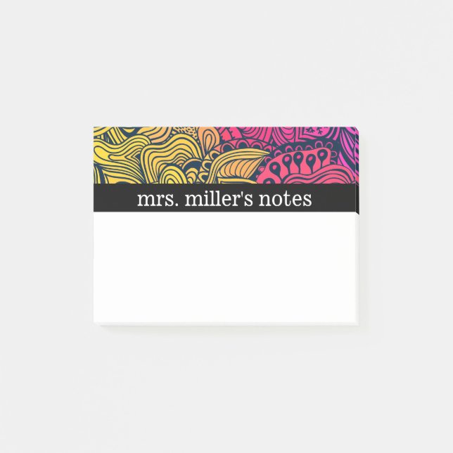 Färgiga dörrar post-it block (Framsida)