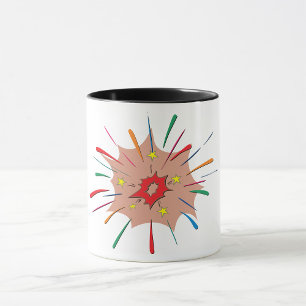 Färgiga Fireworks Mugg