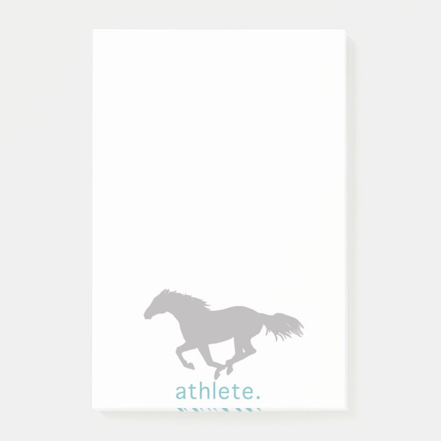 Färgiga hästar Mönster Post-it Block (Framsida)