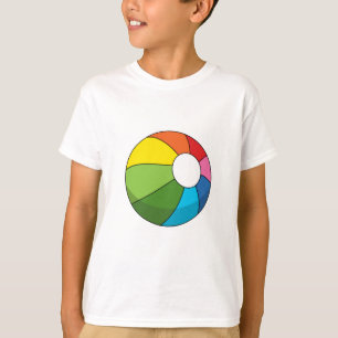 Färgigt Beach Boll T Shirt