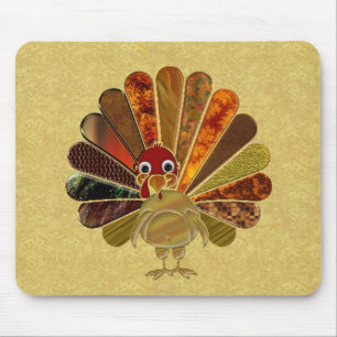 Färgigt Happy thanksgiving Turkiet Musmatta