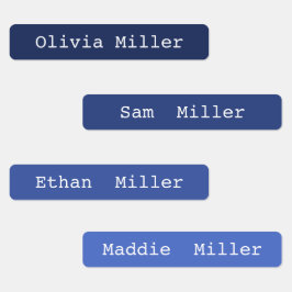 Färgigt järn på namn-etiketter för skoldagvård klistermärke