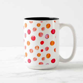 Färgigt polka dots-kaffe Mugg