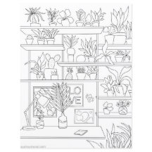 Färgillustration av blommigtens hushållare