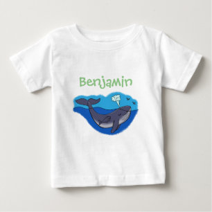 Färgillustration för Valval i baby och tecknad i m T Shirt