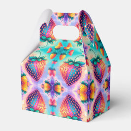 Färgjordgubbar Presentaskar