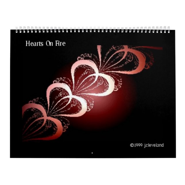 Färgkalender för originalteckning - abstrakt desig kalender (Omslag)