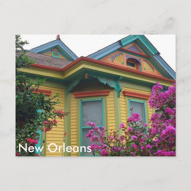 Färgkammare i New Orleans vykort (Framsida)