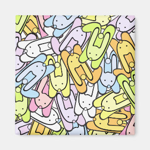färgkaniner magnet