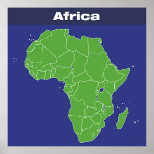 Färgkarta av afrikan poster