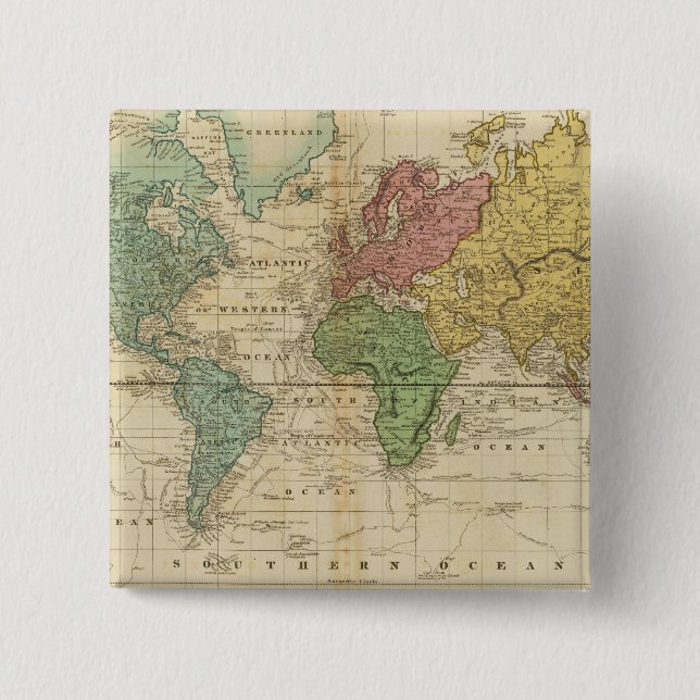 Färgkarta för världen knapp (Framsida)