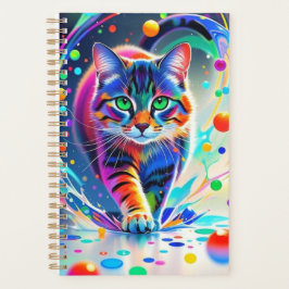 Färgkatt, stänk, målning, färggradering