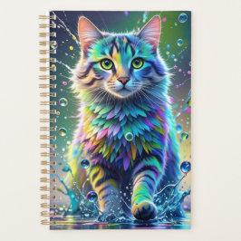 Färgkatt, stänk, målning, färggradering