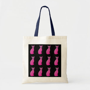 FÄRGKATTÄMNEN PINKCAT KATTDJUR HANDBAGS TOTES TYGKASSE