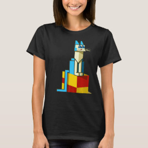 Färgkattkött kattunge porträtt söt kattunge t shirt