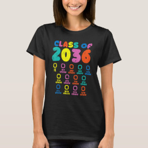 Färgklass för 2036 Checklist Kindergarten Grow T Shirt