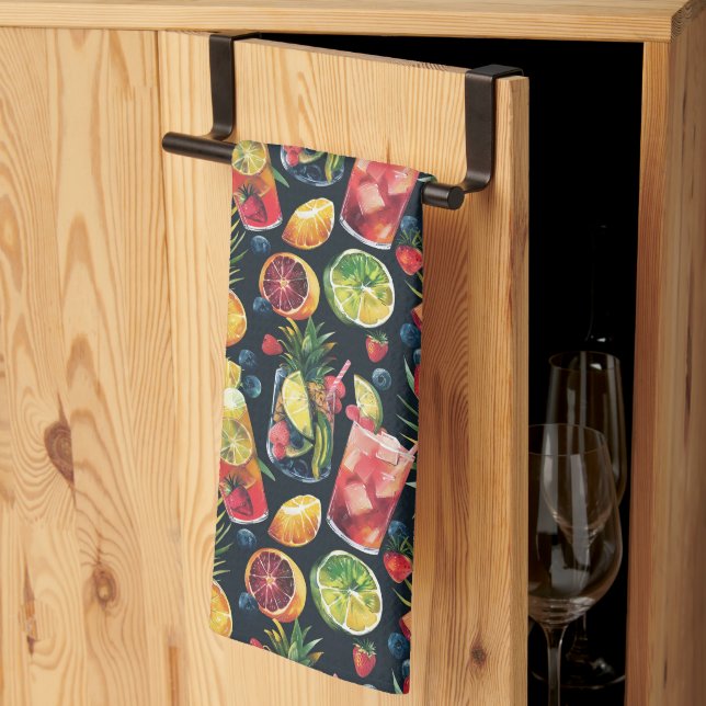 Färgkoffsvansar Kökshandduk (Thirds Fold)