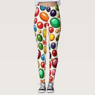 Färgkonfektyrer: Rund kanariekonst Leggings
