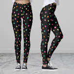 Färgkonfektyrer sprinkles polka prick rainbow pop leggings<br><div class="desc">Färgkonfetti sprinkles polka prick rainbow</div>
