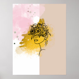 Färgkonst av abstrakt poster